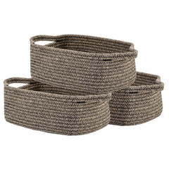 KALLAX small woven basket close-up shows cotton rope weave for durable storage