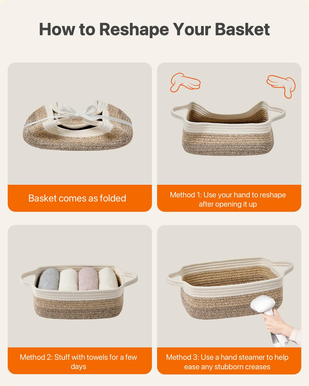 KALLAX bathroom storage basket organizes toiletries neatly.