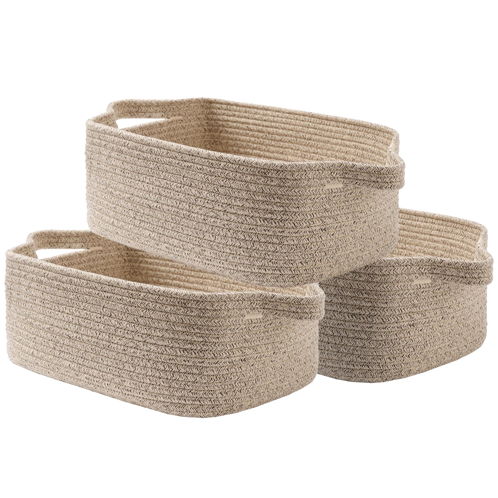 KALLAX Small Woven Basket compact size keeps shelves neat and accessible.