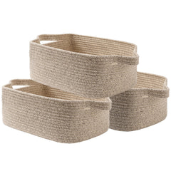 KALLAX Small Woven Basket compact size keeps shelves neat and accessible.