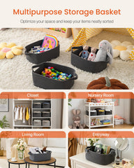 KALLAX basket holds cosmetics and toiletries on vanity