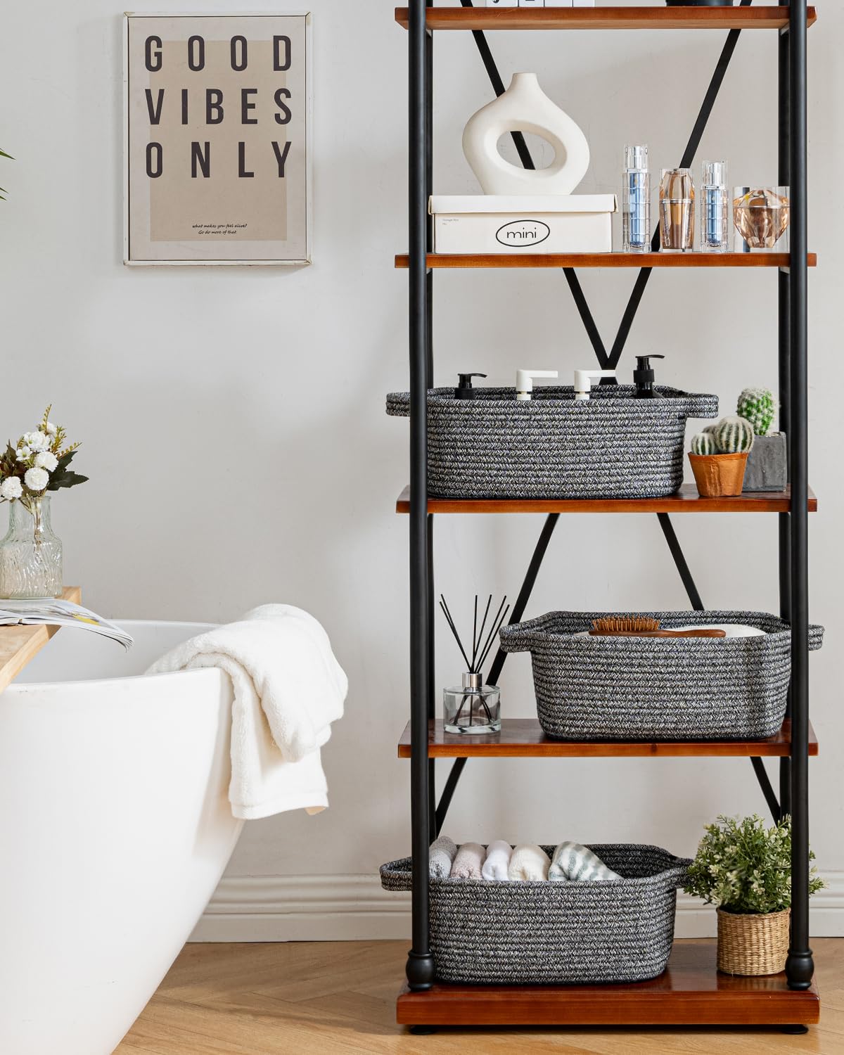 KALLAX small woven basket flat-packed for space-saving shipping and eco-friendly packaging