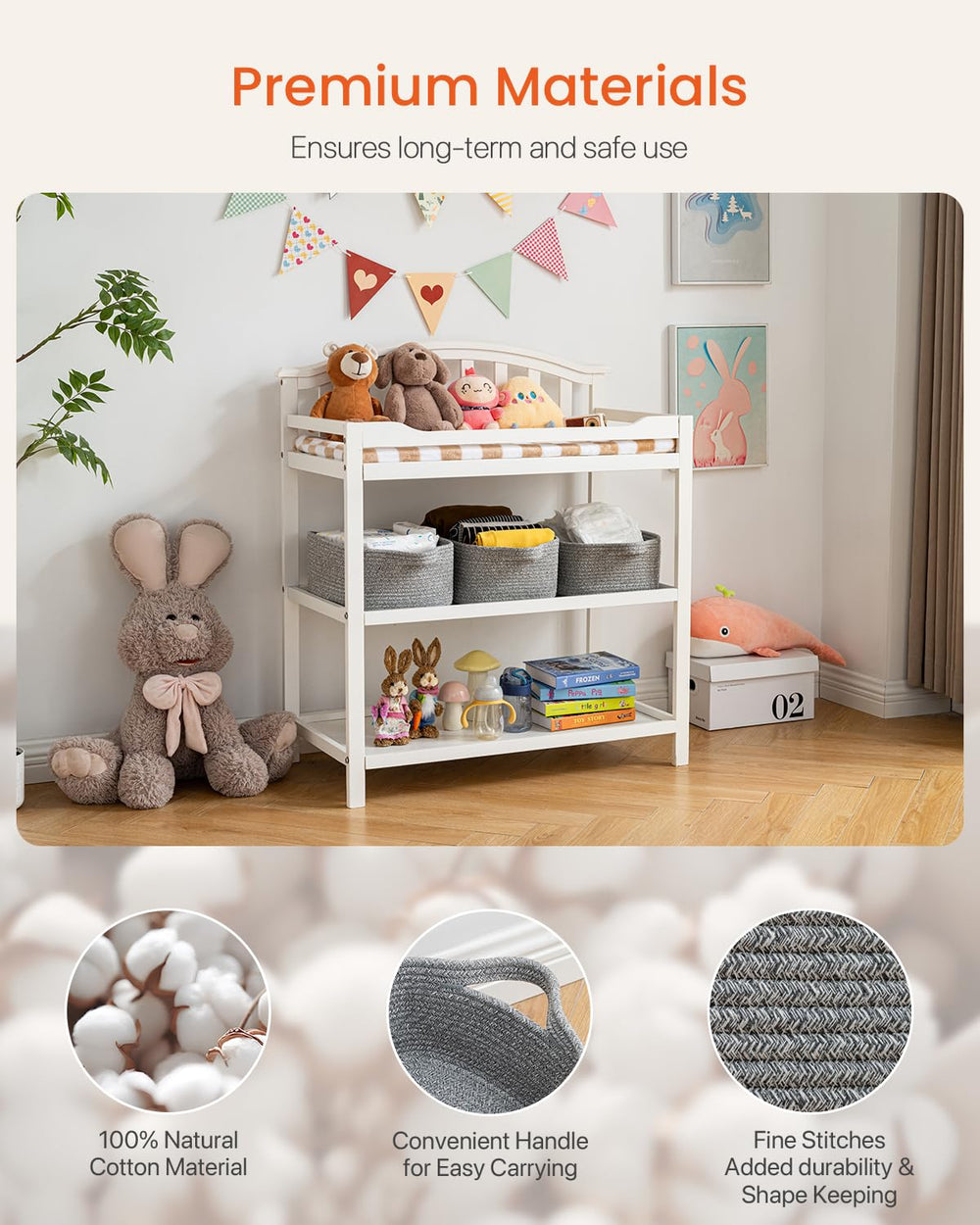 KALLAX flat-packed basket ships efficiently and reshapes easily after filling