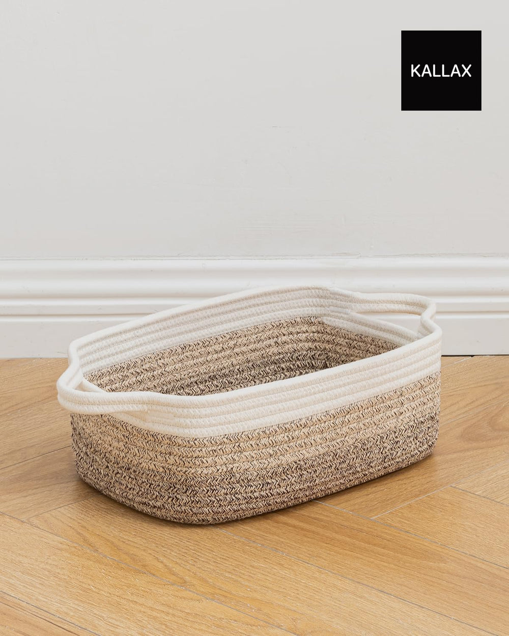 KALLAX gift-ready basket suitable for holidays or housewarmings.