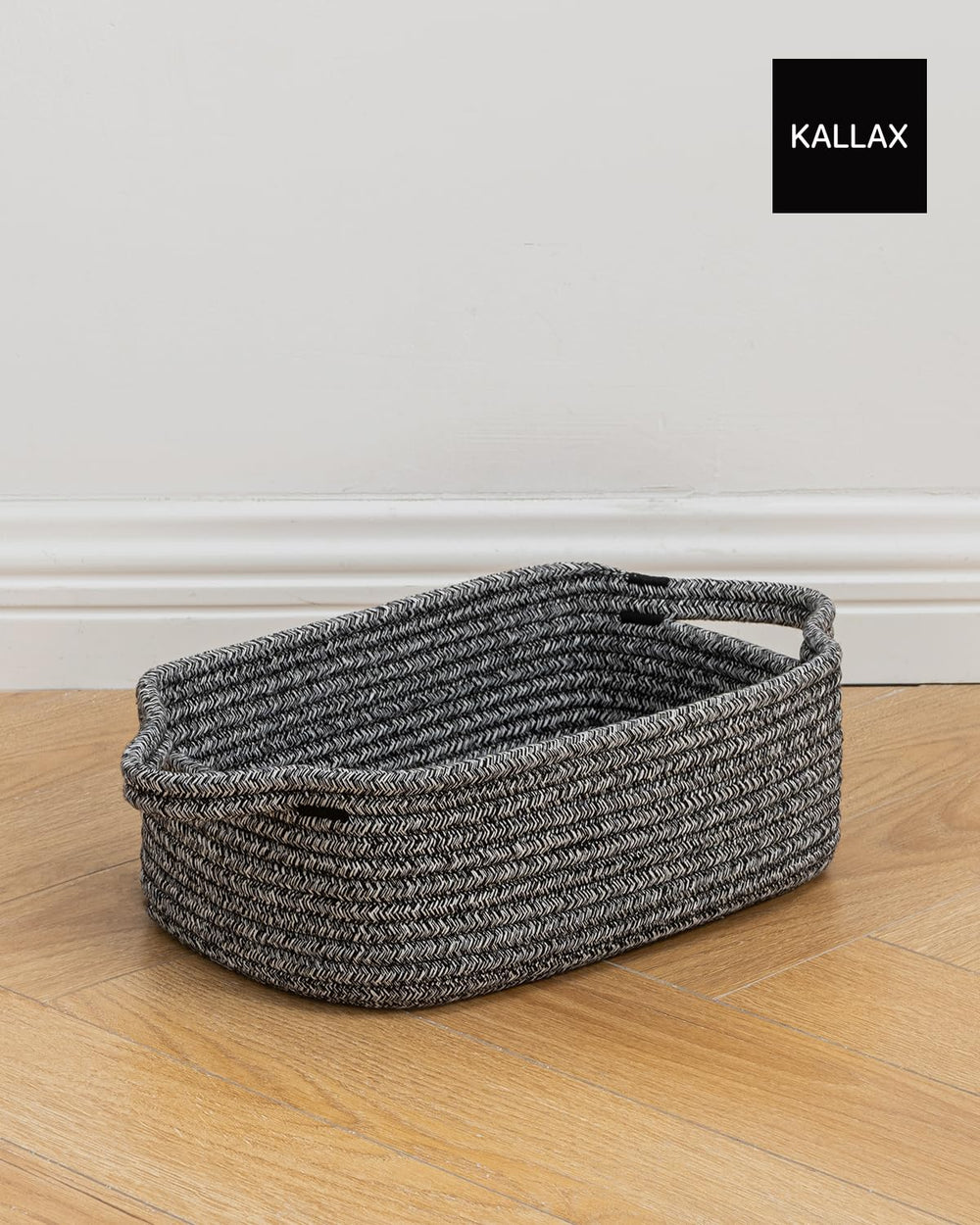 KALLAX handwoven basket delivers sturdy structure for daily use.