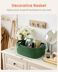 KALLAX small woven basket used for multi-purpose storage in a closet