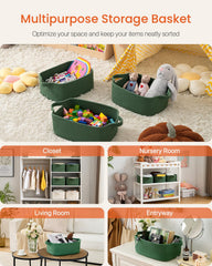 KALLAX small woven basket in a neutral decor setting as a decorative storage accent