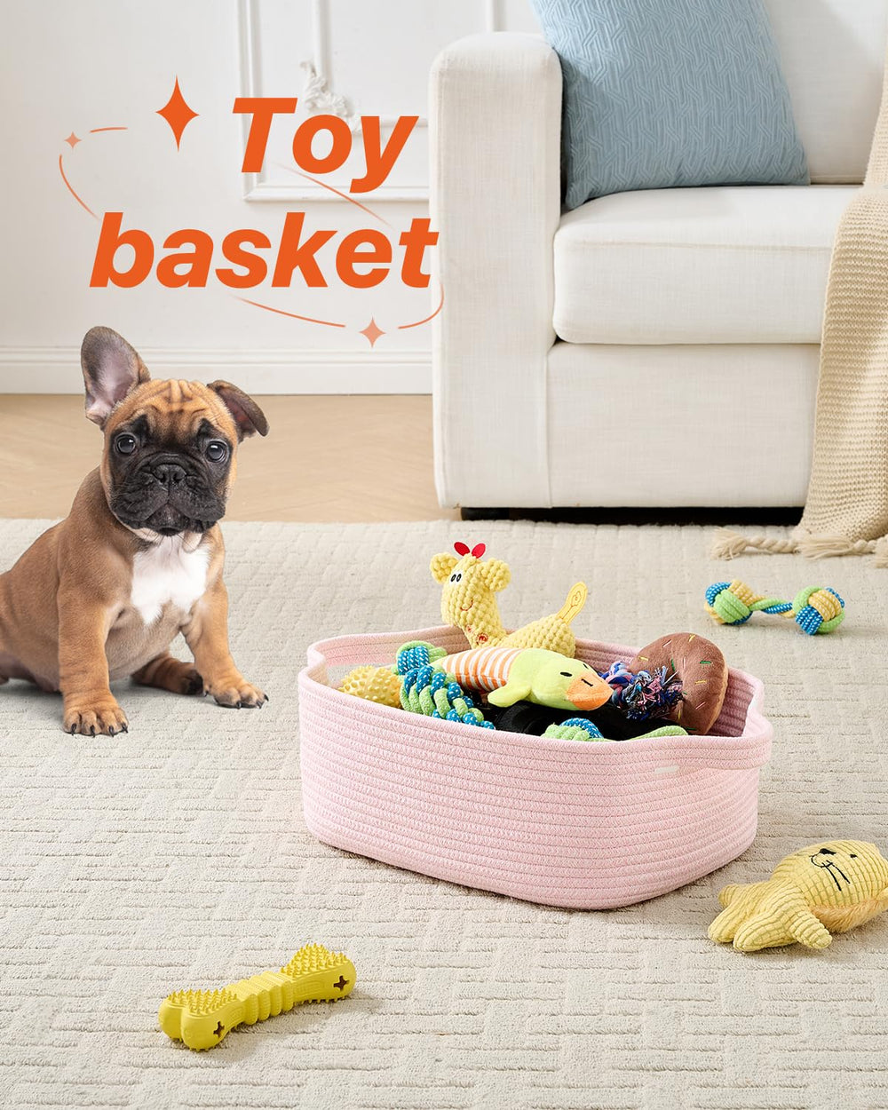 KALLAX small woven basket versatile daily storage for towels, cosmetics, or remotes.