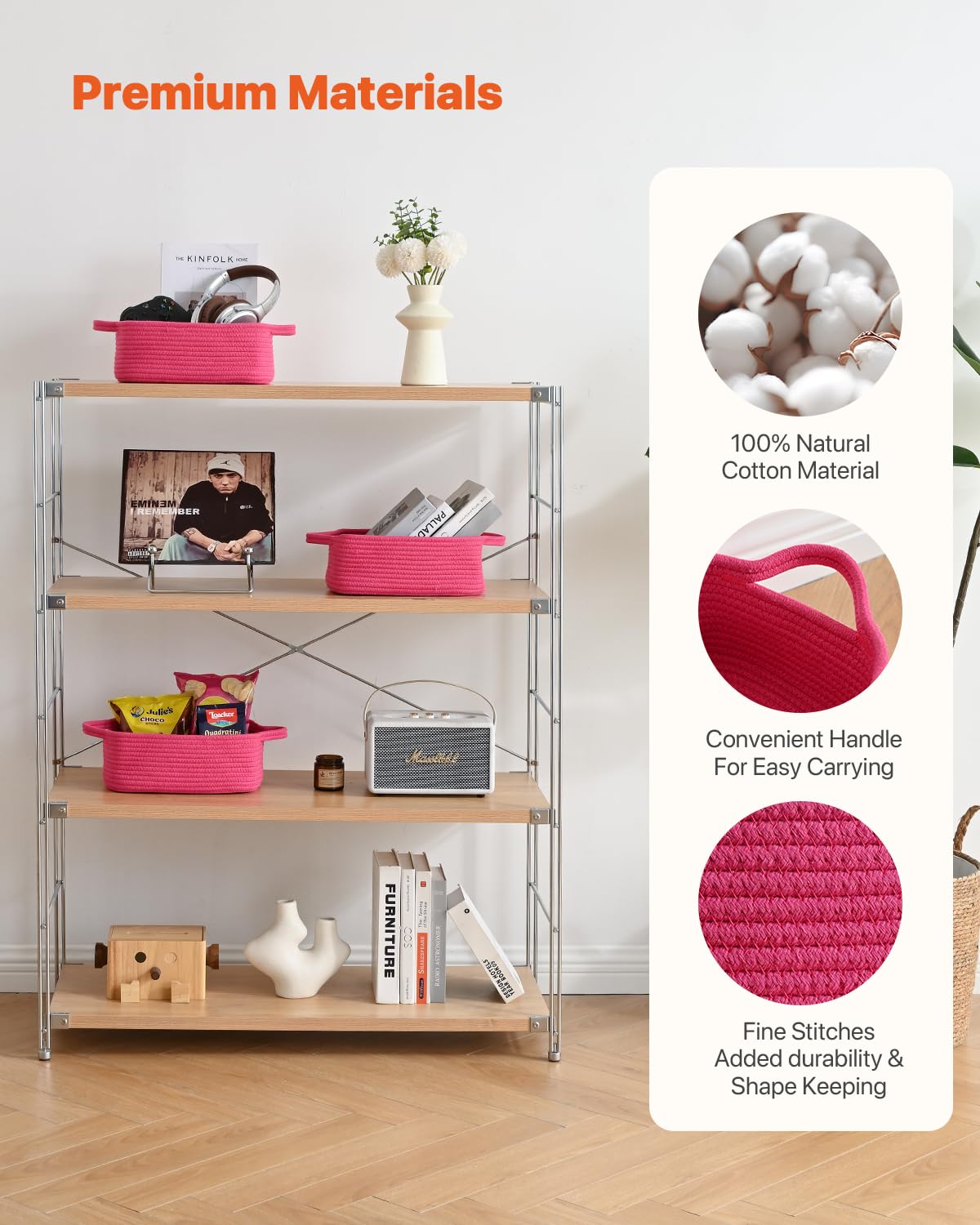 KALLAX nursery storage basket for bibs and small items