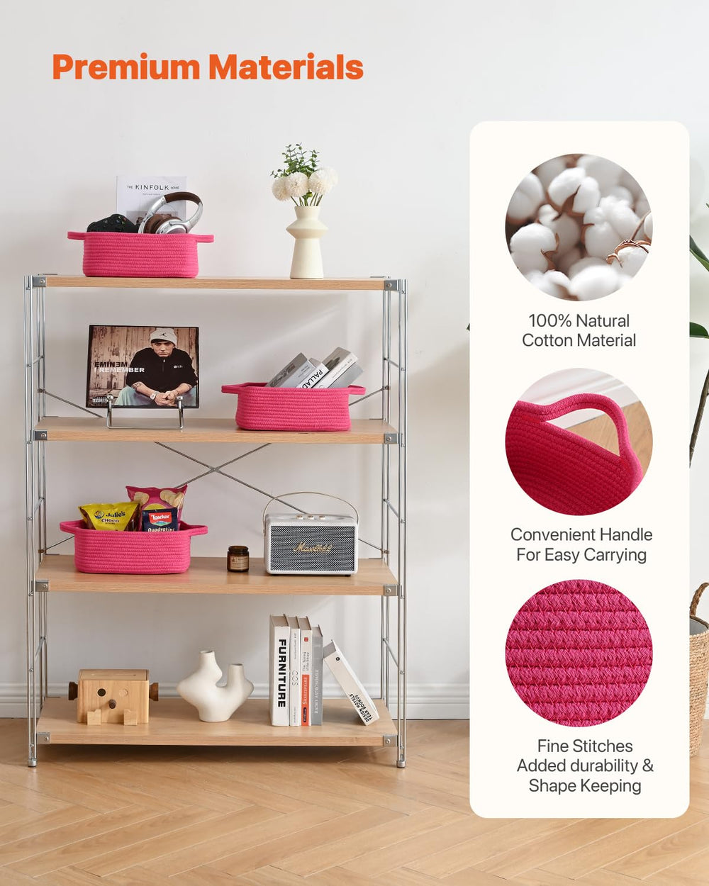 KALLAX nursery storage basket for bibs and small items