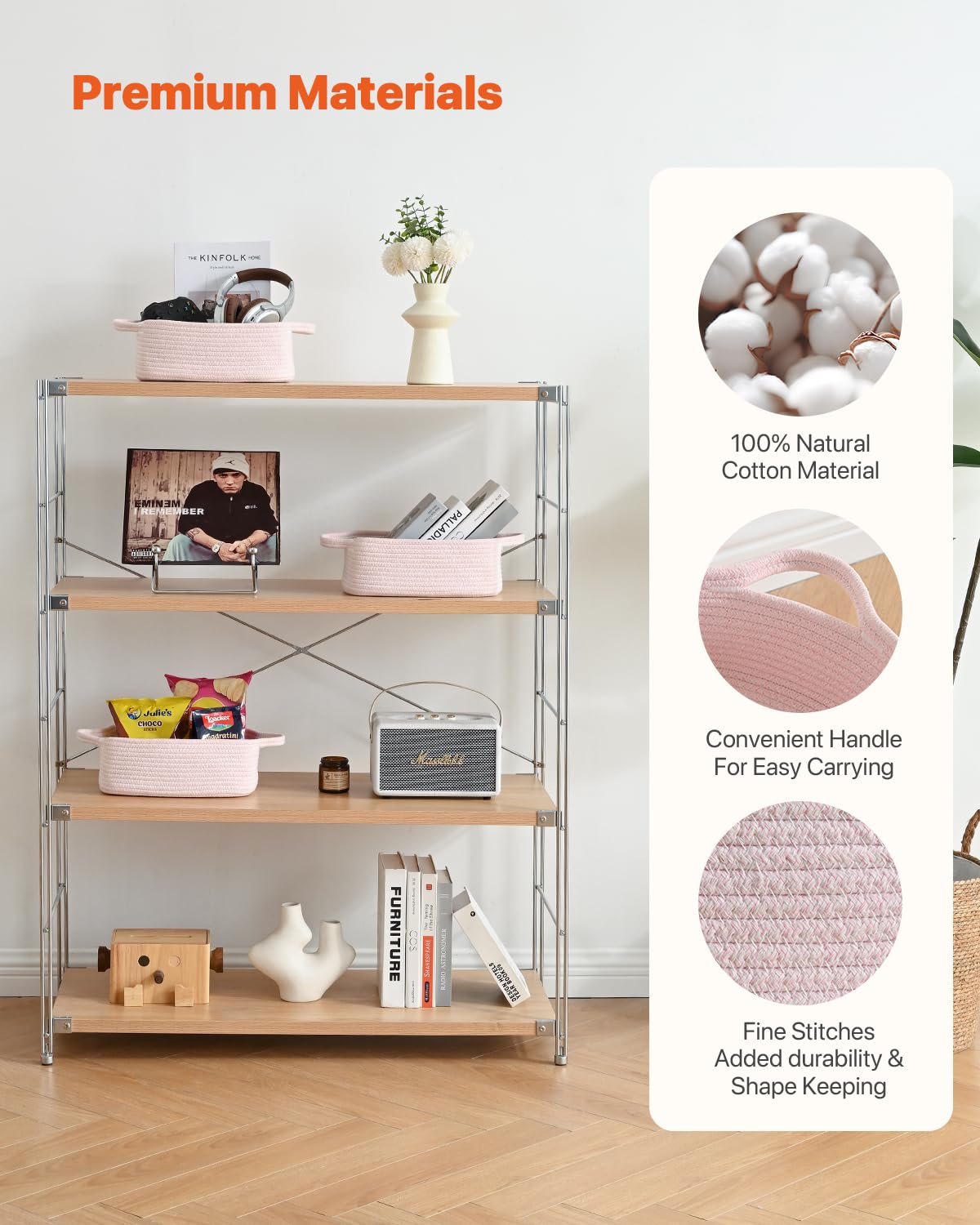 KALLAX small woven basket as nursery organizer for small essentials