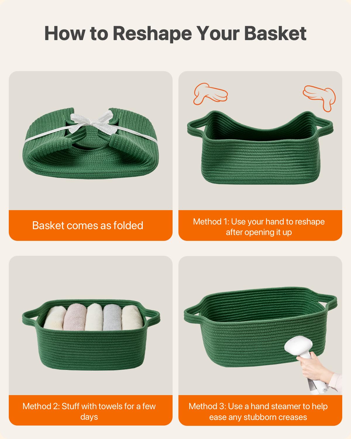 KALLAX small woven basket organized in a nursery for essentials