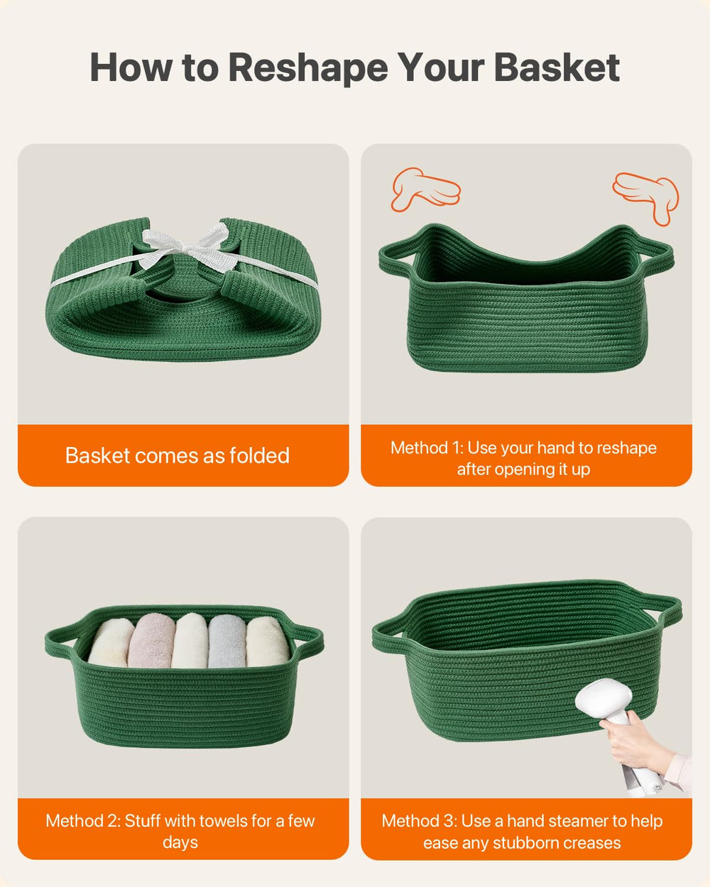 KALLAX small woven basket organized in a nursery for essentials