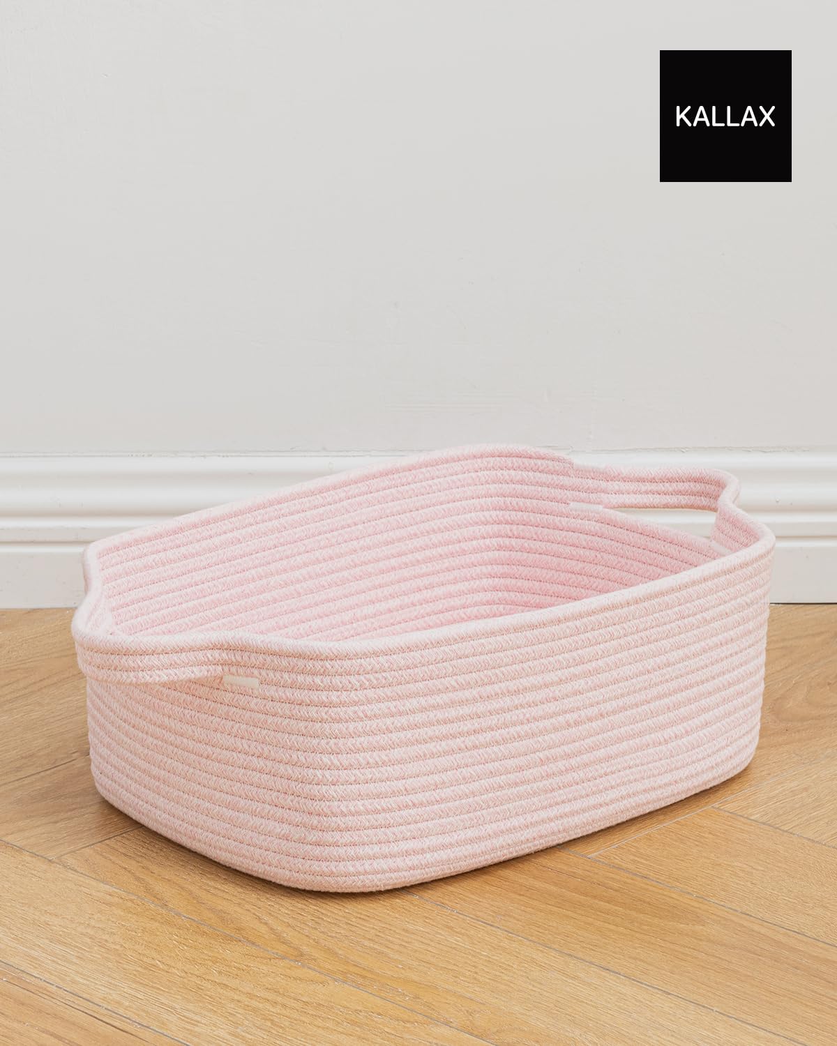 KALLAX open-top view highlights interior space and hand-woven craftsmanship.