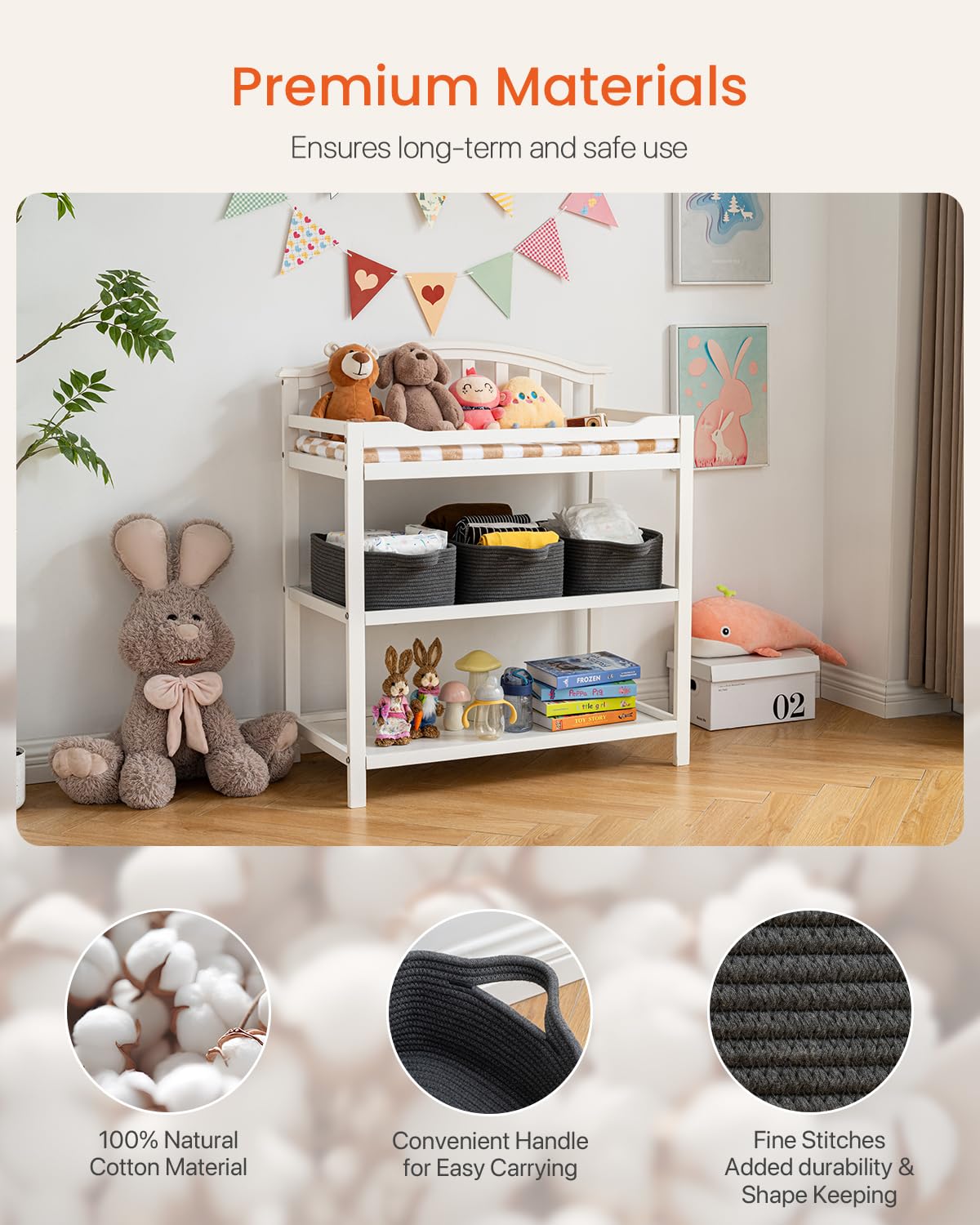 KALLAX basket keeps remotes and keys easy to grab
