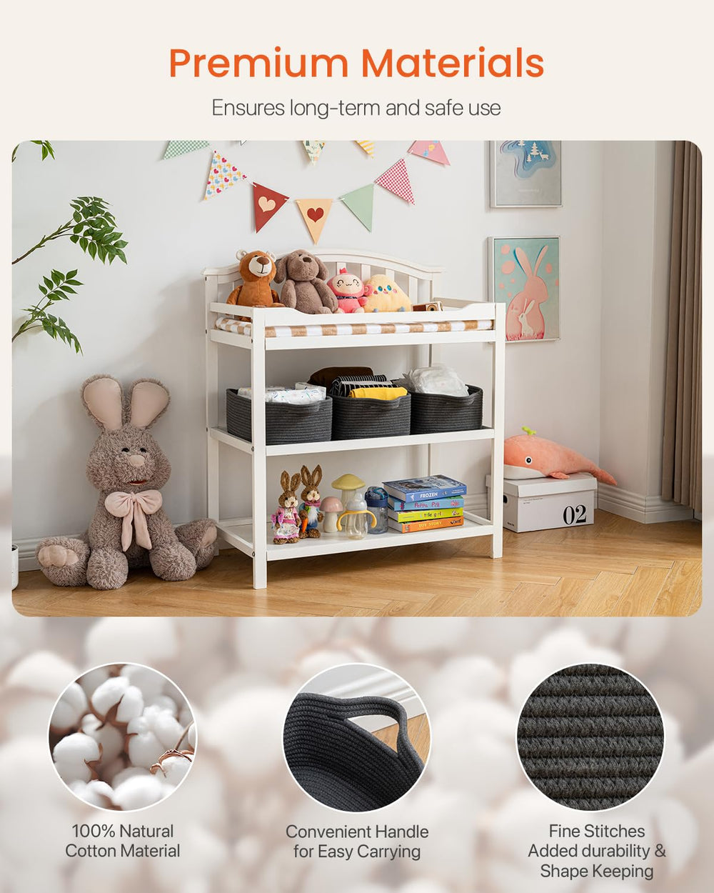KALLAX basket keeps remotes and keys easy to grab