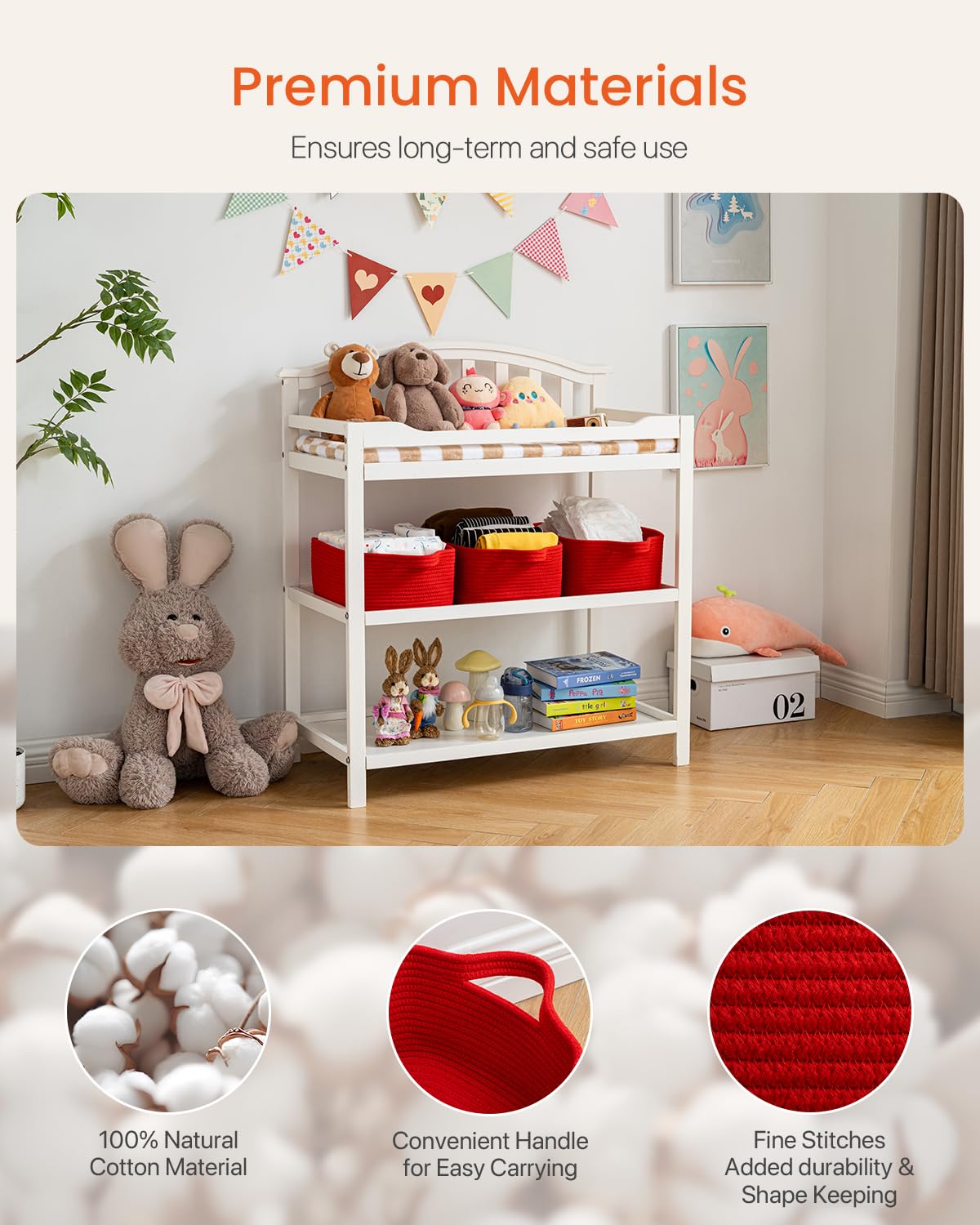 KALLAX small woven basket, shelf decor, warm texture complements modern and rustic interiors.