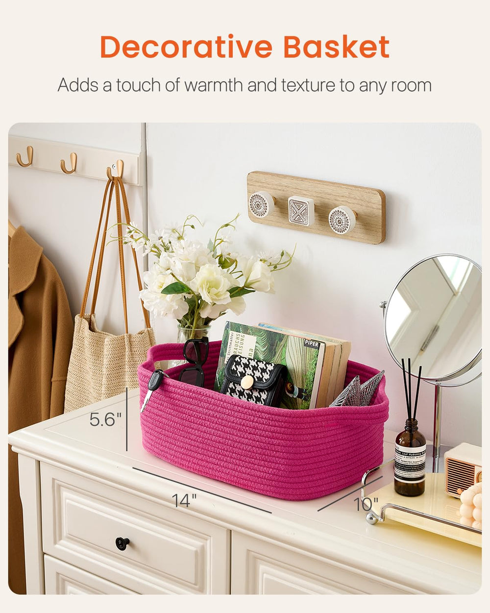 KALLAX basket on a shelf demonstrates efficient storage and easy access
