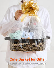 KALLAX Soft cotton rope basket highlighting safe, durable material for families.