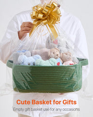 KALLAX small woven basket highlighting soft, durable cotton rope material