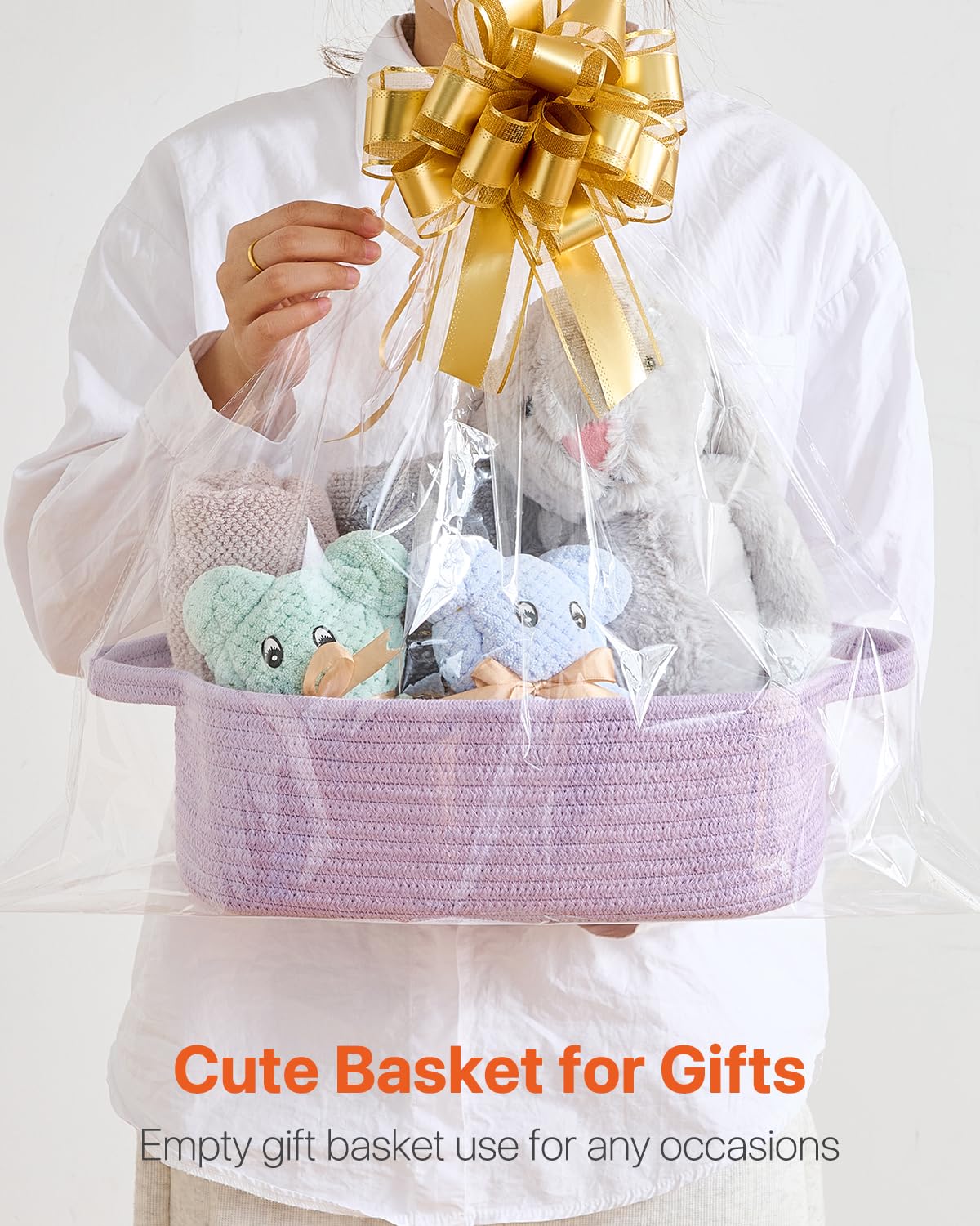KALLAX basket highlights soft natural cotton rope material and durability