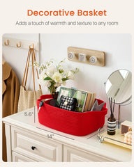 KALLAX small woven basket, stackable sets, saving space on crowded shelves.