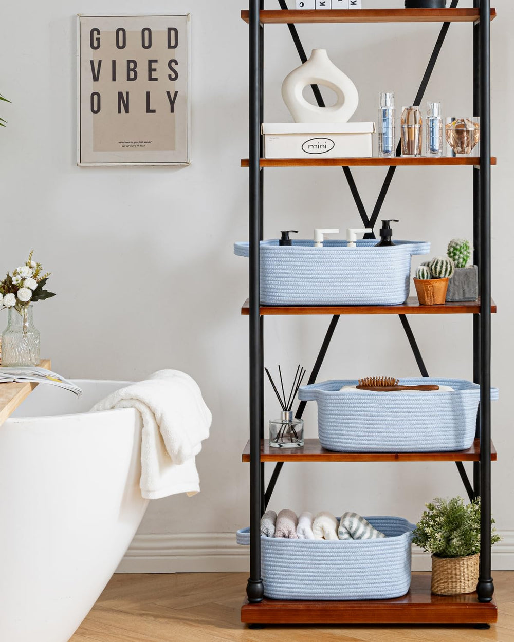 KALLAX towel-storage basket fits towels, clothes, or gadgets