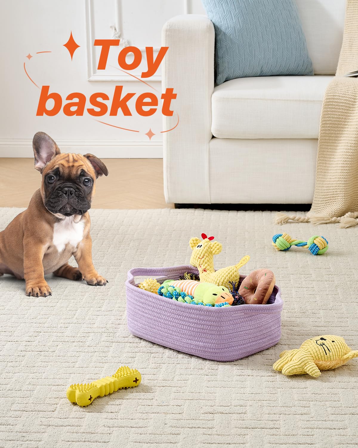 KALLAX toy basket in playroom helps keep toys tidy