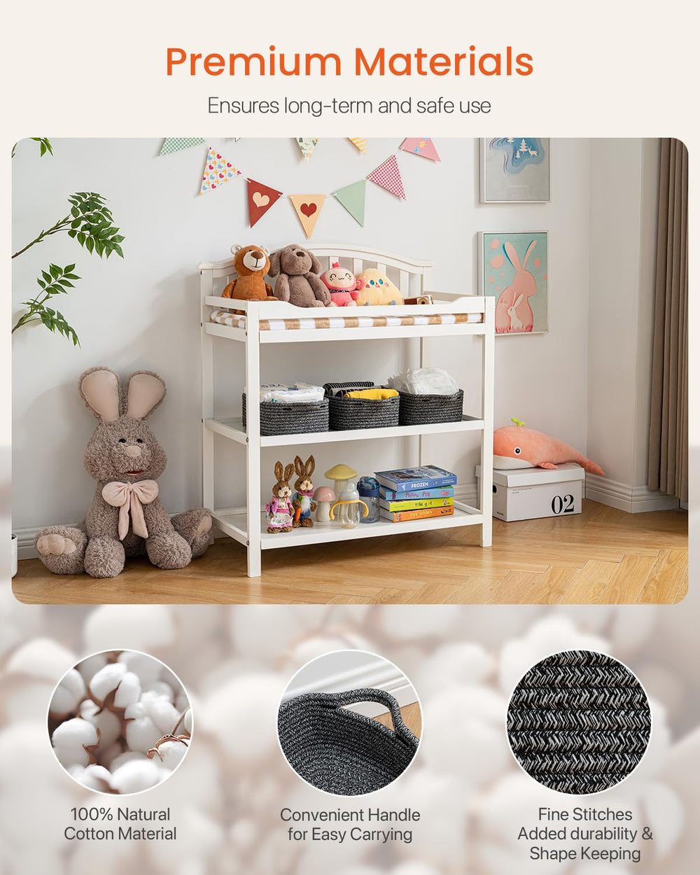 KALLAX toy-bin woven basket keeps playroom clutter under control.