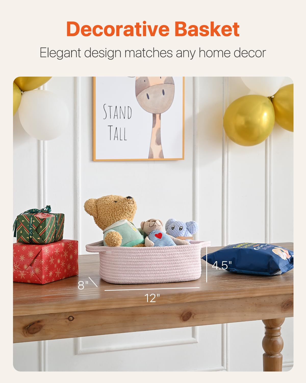 KALLAX small woven basket used for toy storage in a playful room