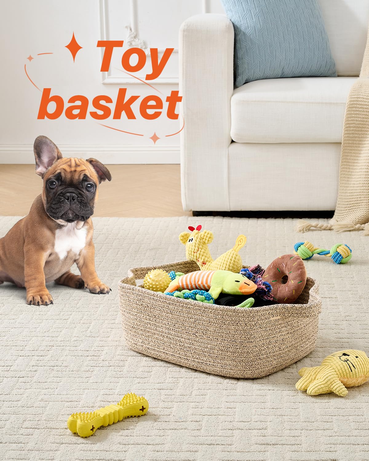 KALLAX Toy-storage basket keeps playroom neat and charming.