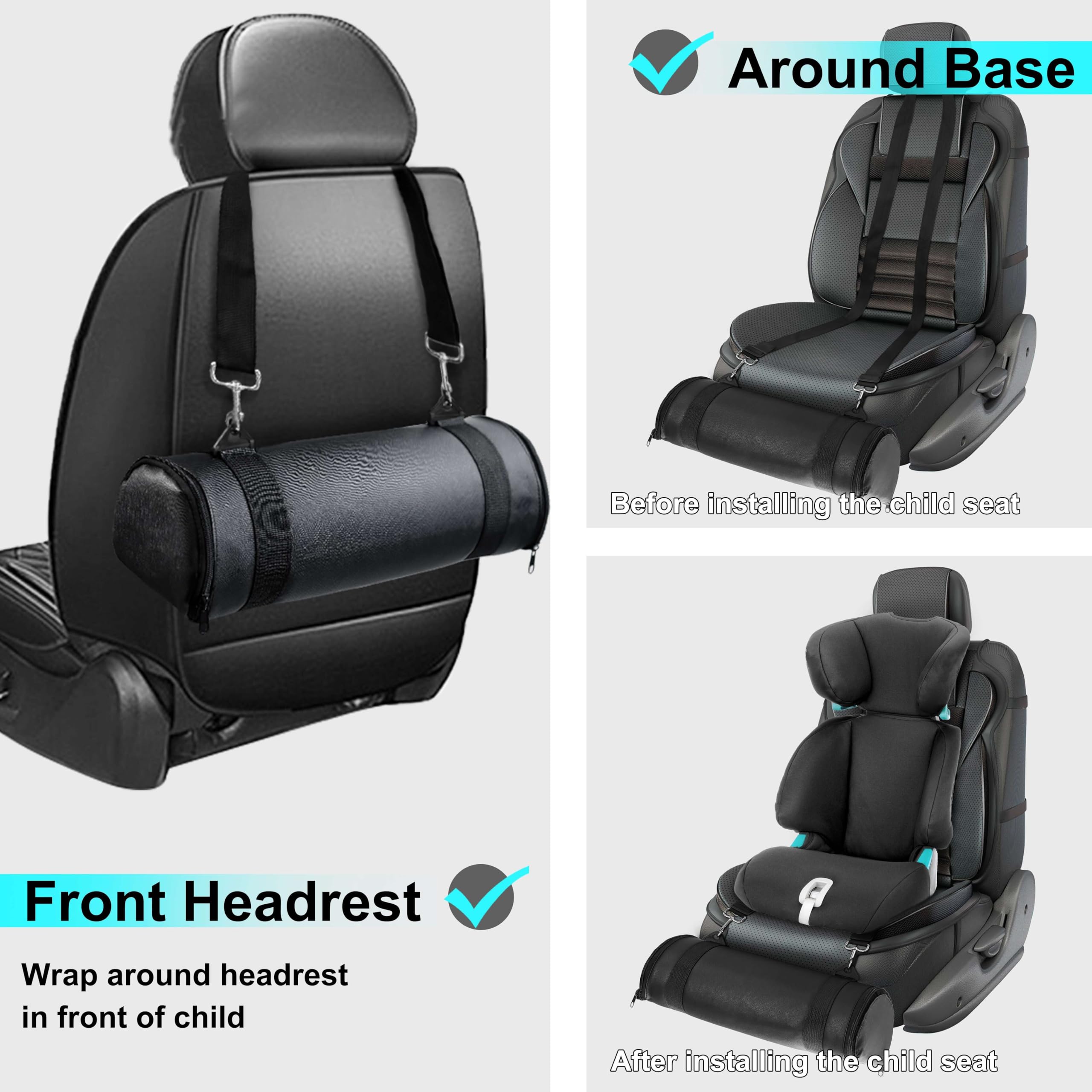 Kalnweis car seat foot rest easy to install on most boosters.