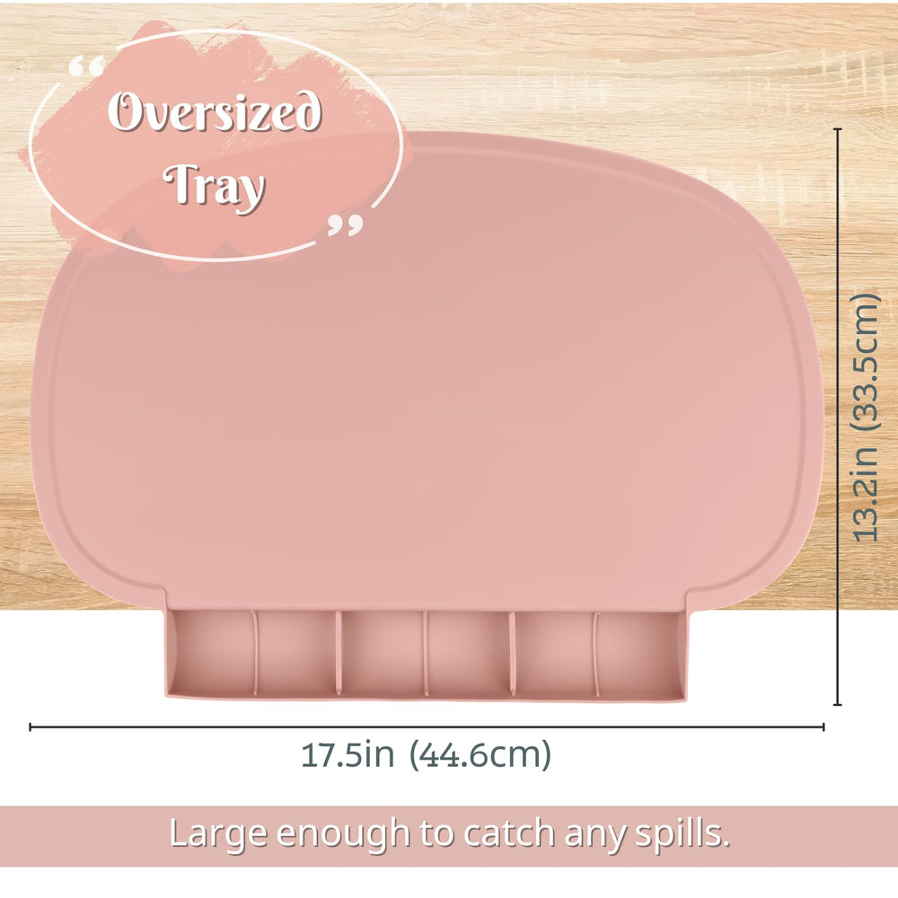 Kalovin dishwasher-safe silicone placemat cleans quickly for next use