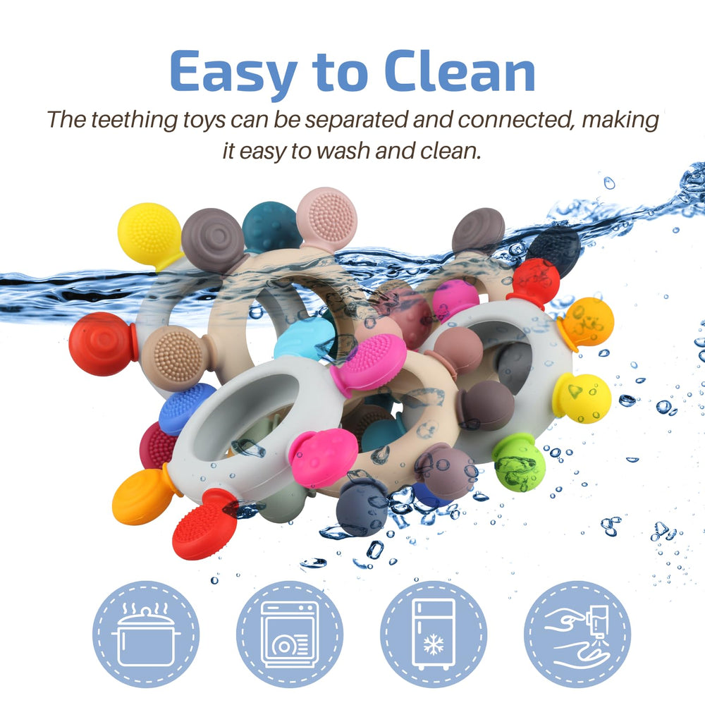Kalovin freezer-safe teether as a cooling option for teething