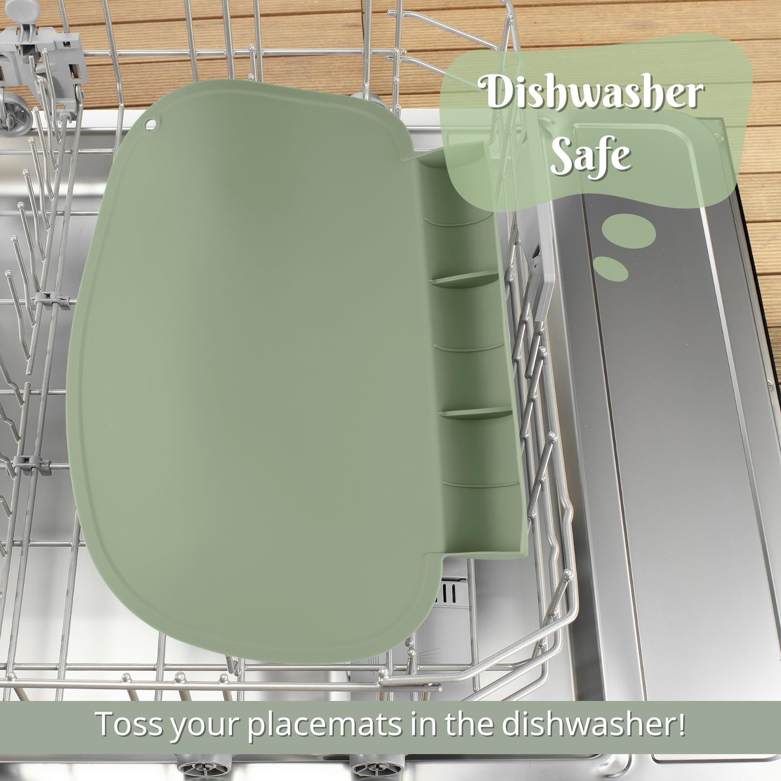 Kalovin placemat dishwasher-safe for quick cleanup
