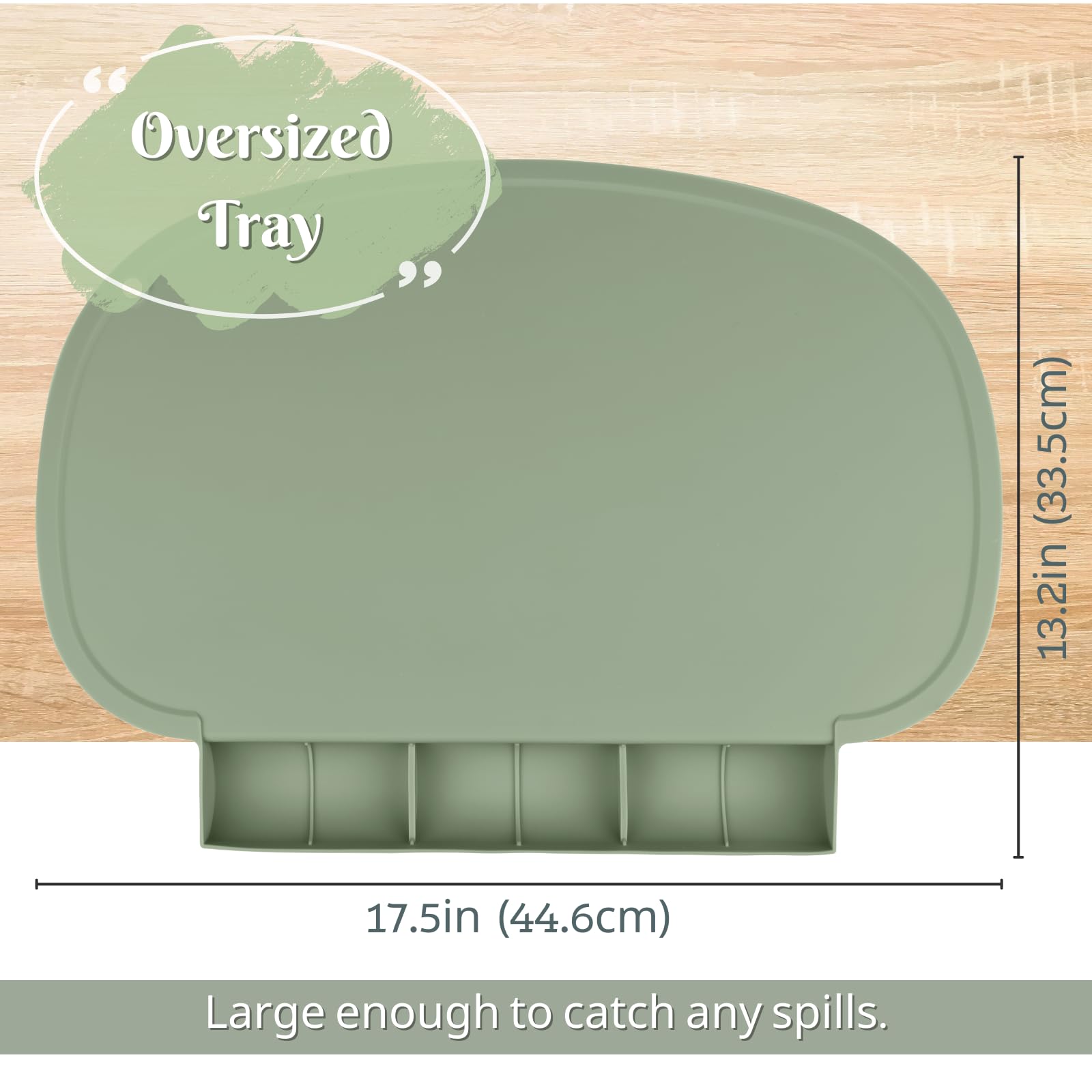 Kalovin silicone placemat easy to wipe clean after meals