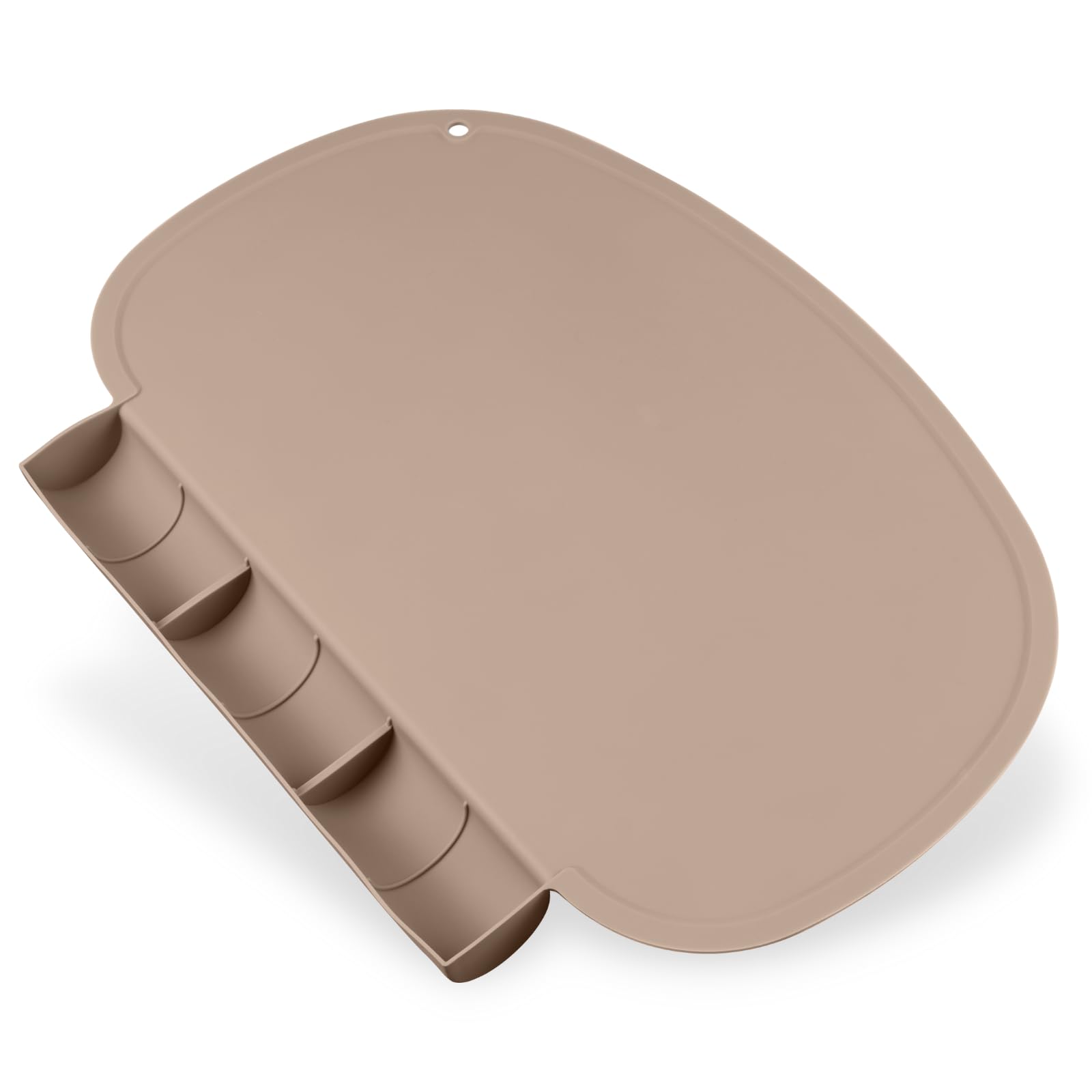 Kalovin silicone placemat with spill catcher keeps dining areas clean and easy to wipe
