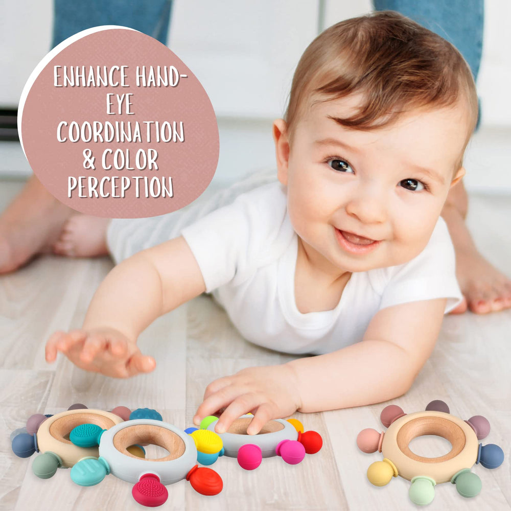 Kalovin teether is freezer-safe and easy to clean for busy parents.