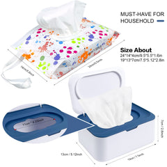 KALYLOC storage box in grey with secure lid keeps wipes organized
