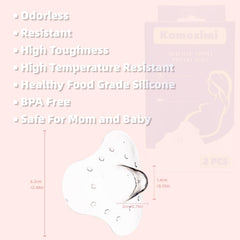 Kamozimi breastfeeding shields 2-pack for convenient daily use