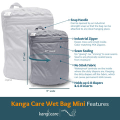 Kanga Care Wet Bag MINI 3D design maximizes interior capacity