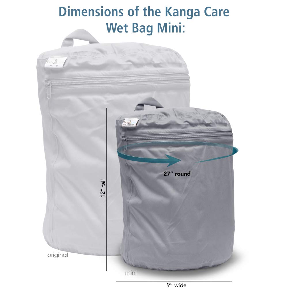 Kanga Care Wet Bag MINI sturdy zipper for quick secure closure
