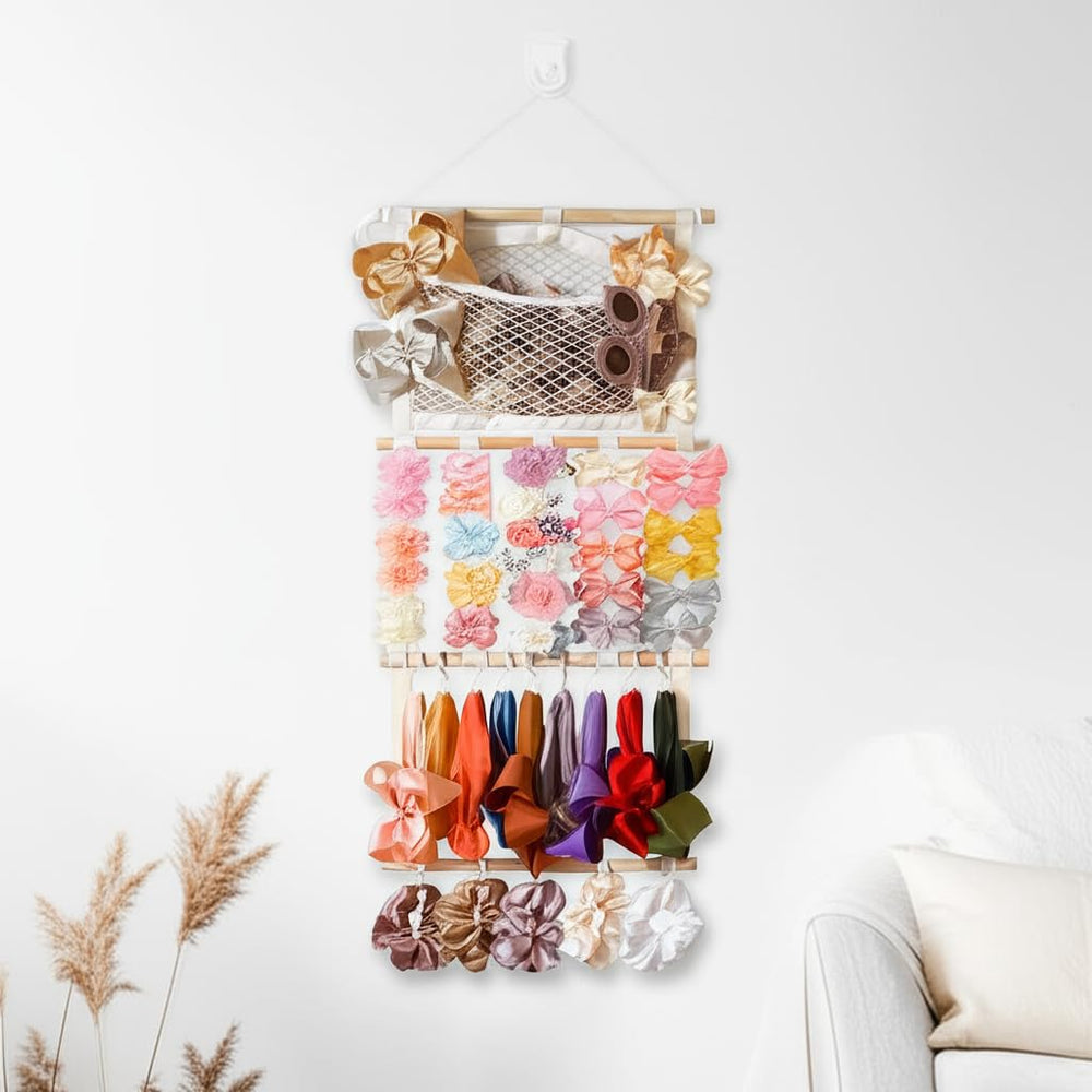 KANGAROO large-capacity bow organizer display for quick selection of bows.