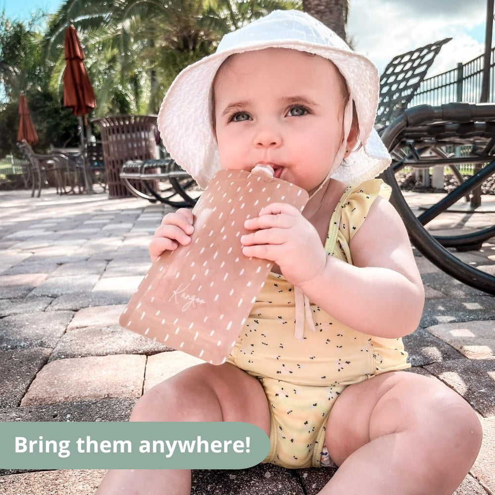 Kangoo kids snack container supports independent eating.