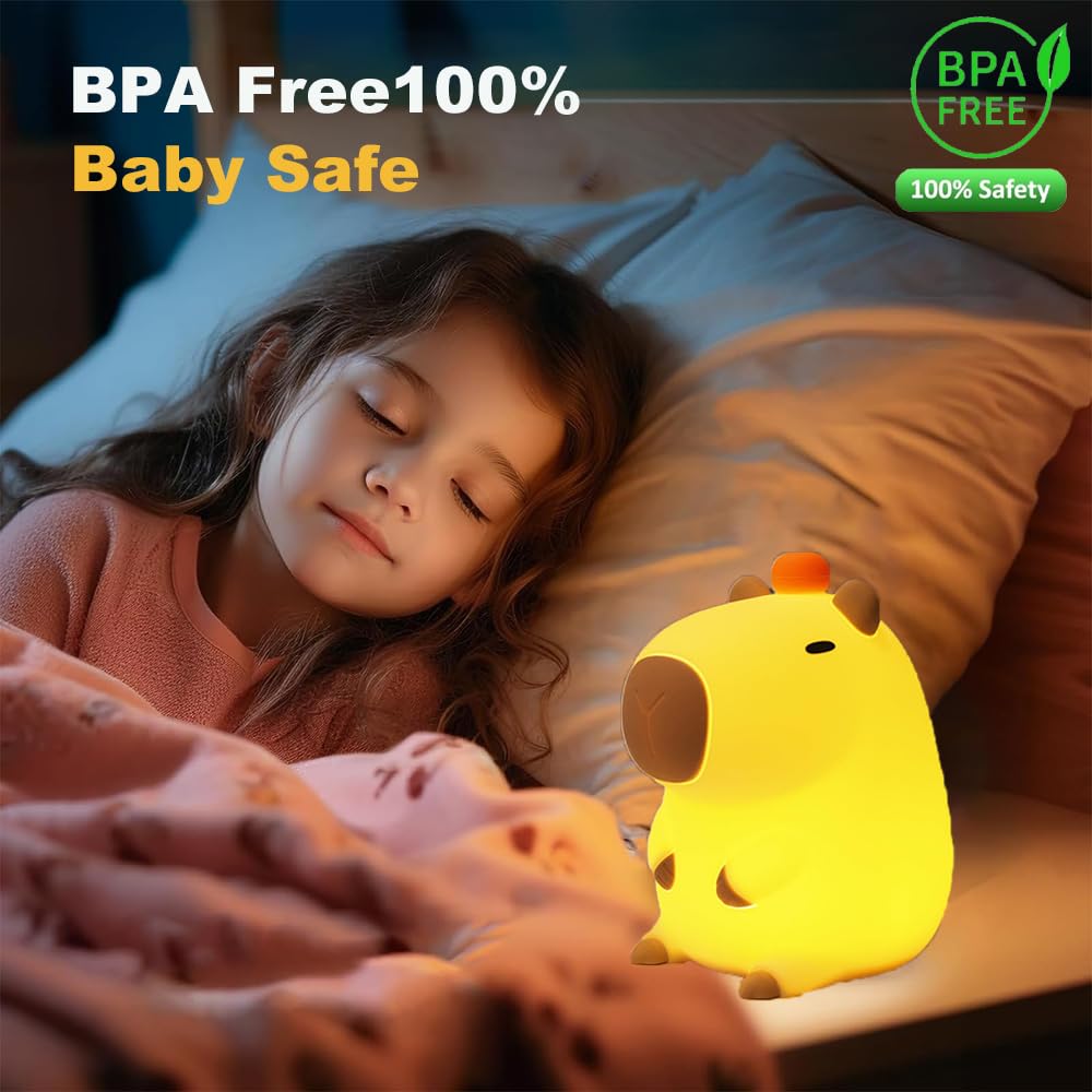 KangTen CHEN Capybara night light USB rechargeable for cordless use