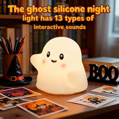 KangTen CHEN silicone ghost night light soft and safe for children.