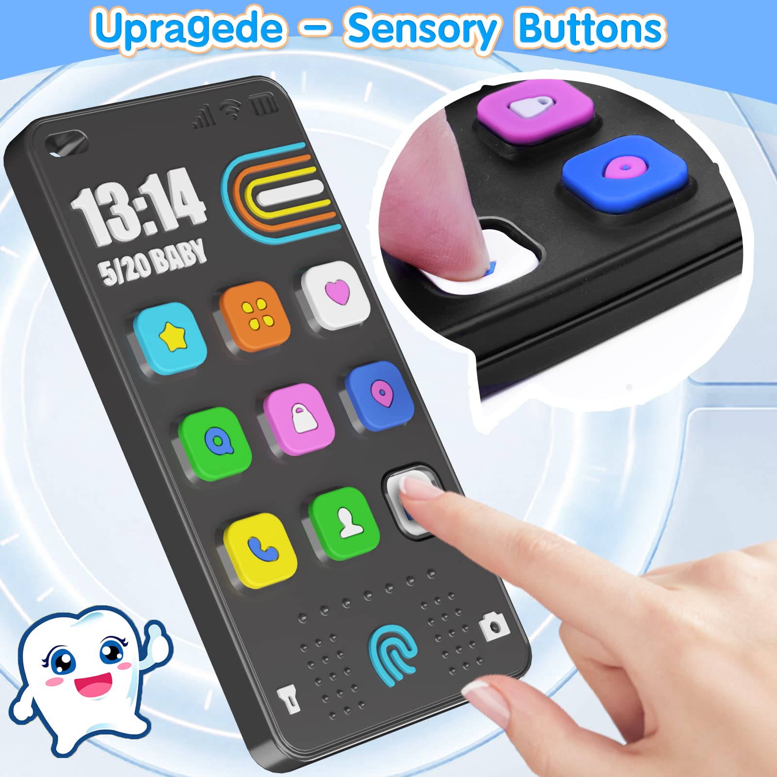 Kaodezhu teether clips prevent drops while baby plays.