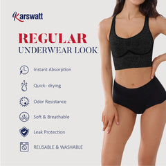 Close-up of KARSWATT absorbent material, breathable fabric for daily wear.