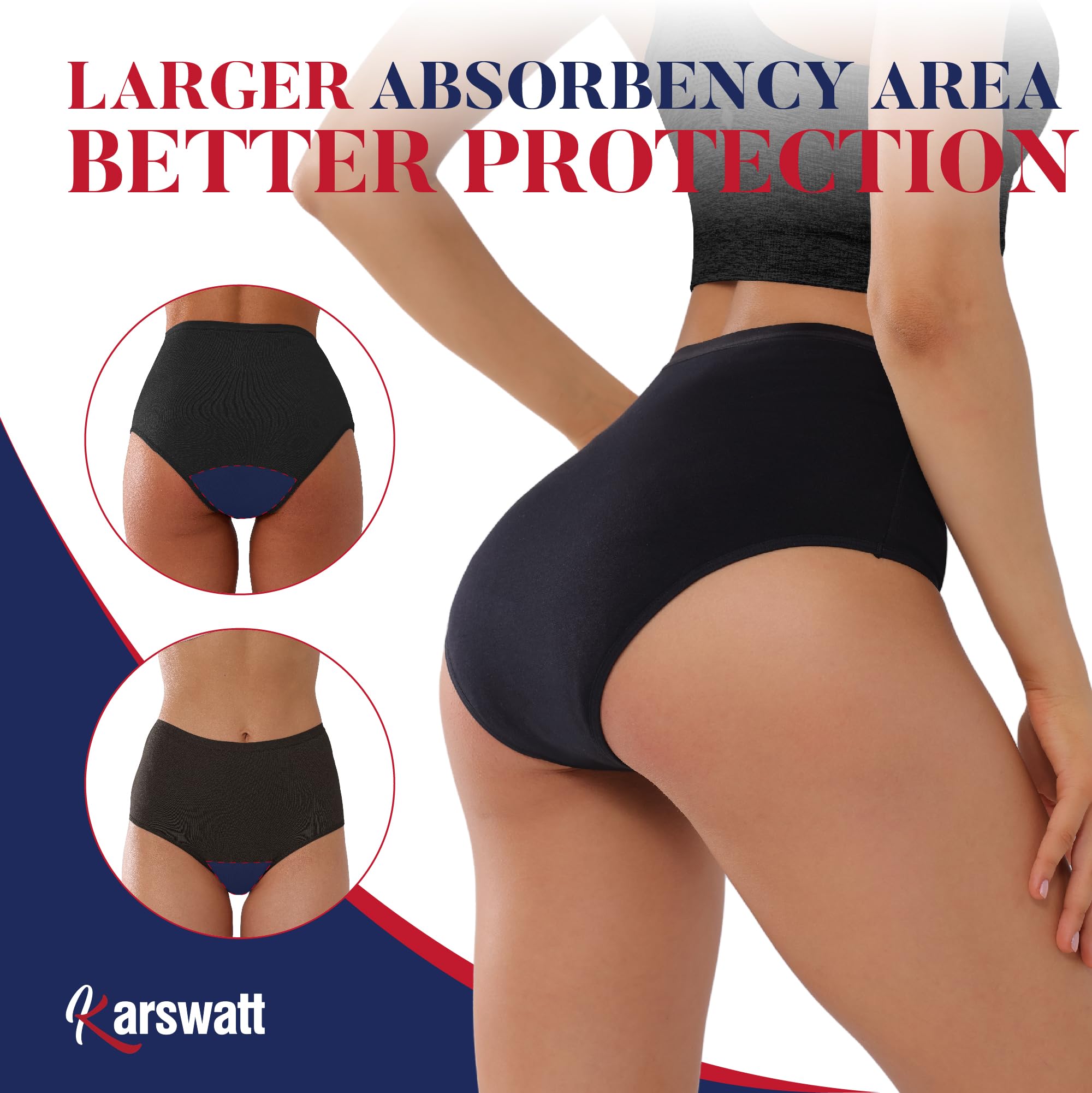 KARSWATT waistband detail highlights breathable cotton for all-day comfort