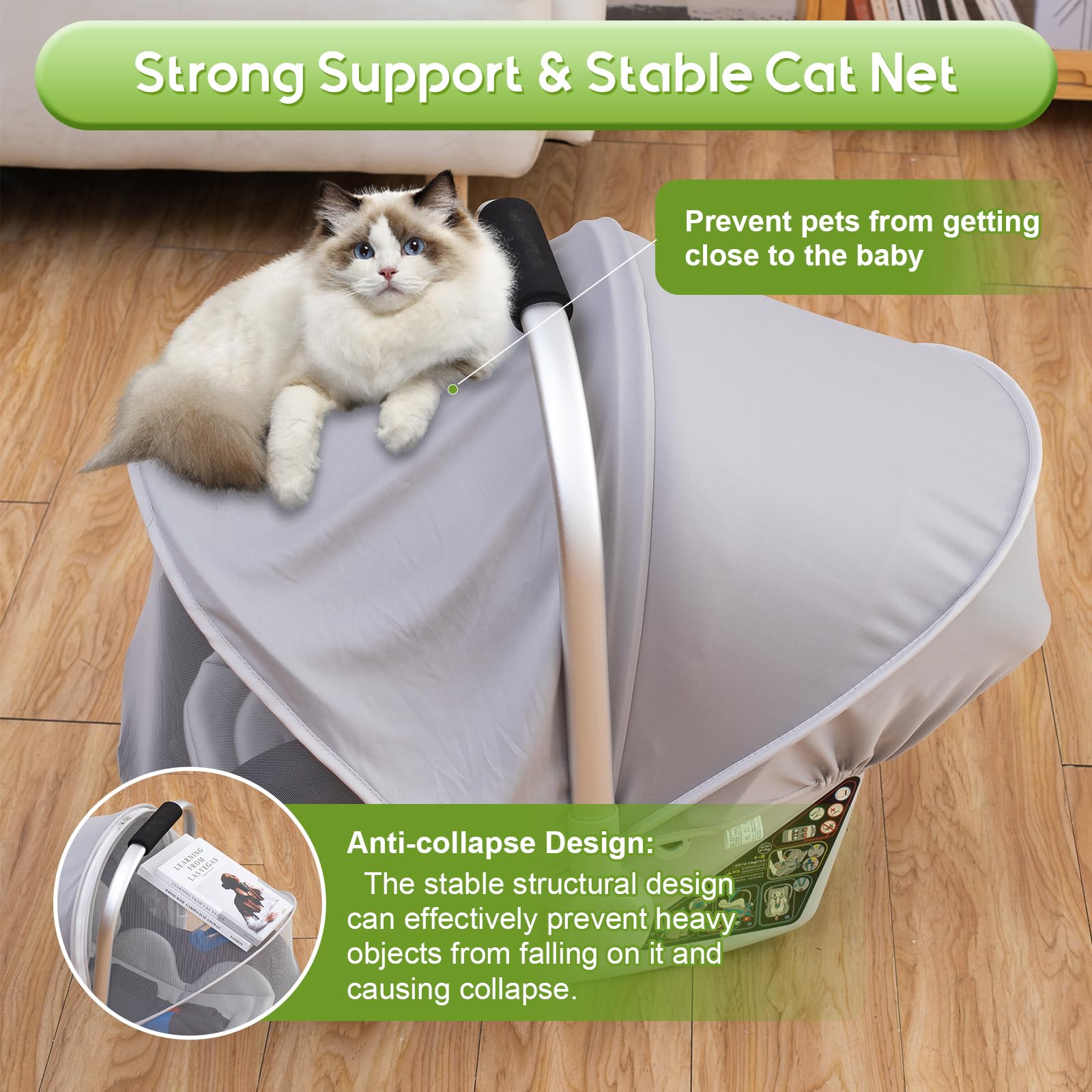 Kaseeous 2-in-1 sunshade mosquito net offers versatile protection on demand.
